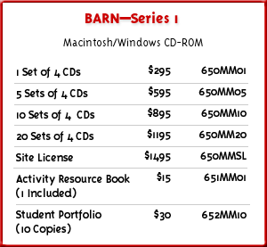 BARN Series 1 Pricing Table