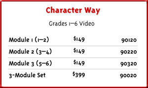 Character Way Pricing Table
